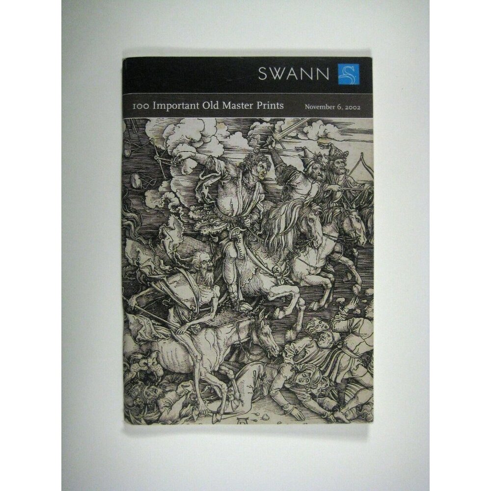 SWANN Catalog Master Prints 2002 PPB Durer Rembrandt Stubbs Bruegel Callott 1950